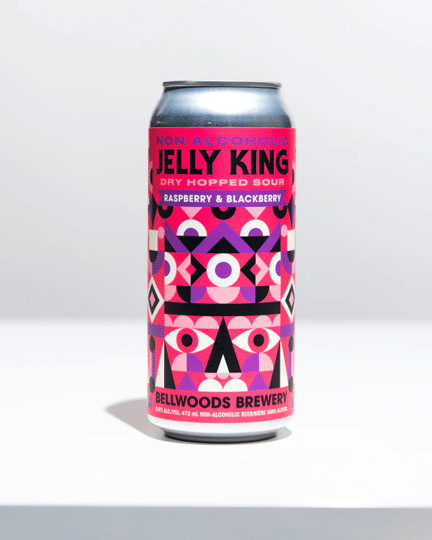 Bellwoods Brewery Non-Alc Raspberry & Backberry Jelly King 473 Ml