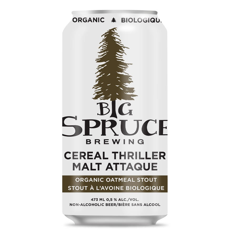 Big Spruce Organic Cereal Thriller Non- Alcoholic Beer, 473Ml