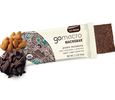 Gomacro Macrobar - Dark Chocolate + Almonds, 65G