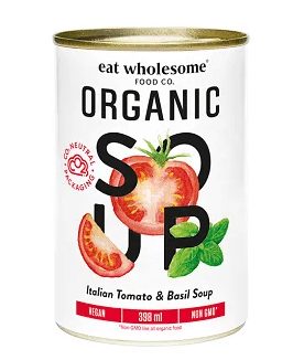 Eat Wholesome - Organic Italian Tomato & Basil Soup, 398Ml