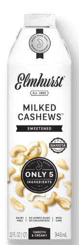 Elmhurst - Sweetened Cashew Milk, 946Ml