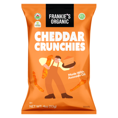 Frankie's Organic Cheddar Crunchies, 142G