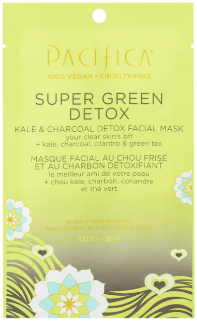 Pacifica Super Green Detox Kale & Charcoal Detox Facial Mask, 20 Ml