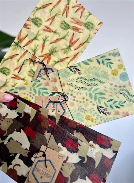 Hive To Home Bees Wax Wrap - 10"X10" Square