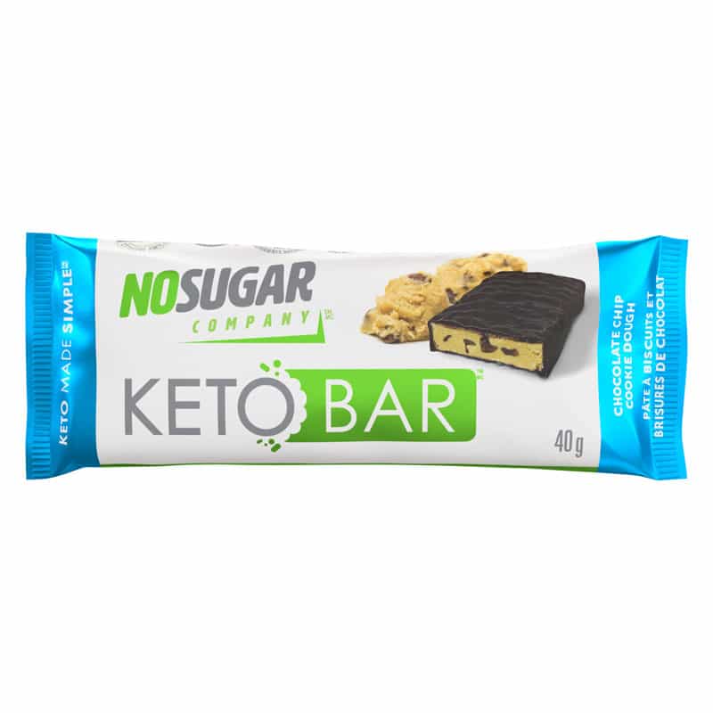 No Sugar Keto Bar - Chocolate Chip Cookie Dough, 40G
