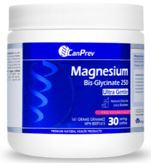 Canprev Magnesium Bisglycinate 250Mg Blueberry Drink Mix, 161G