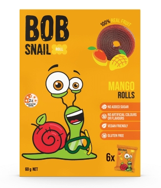 Bob Snail Mango Fruit Rolls, 100G