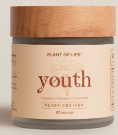 Plant Of Life Reishi Capsules With CBD And CBN - Youth, 60Caps
