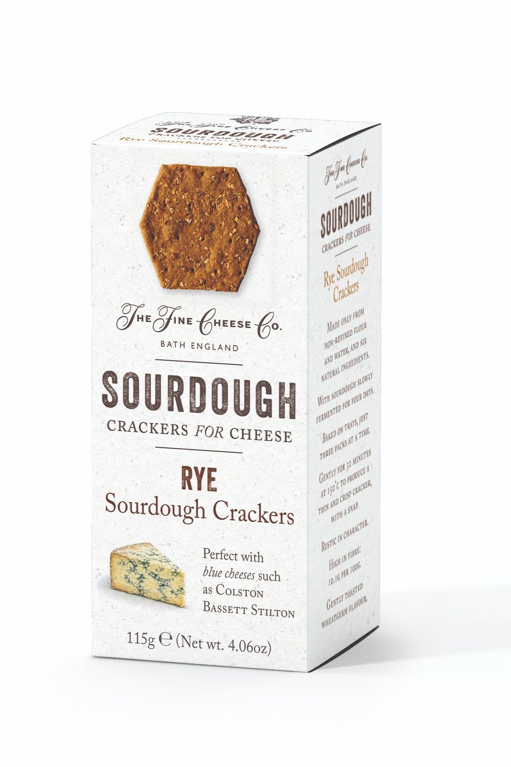 The Fine Cheese Co. Rye Sourdough Crackers, 115G