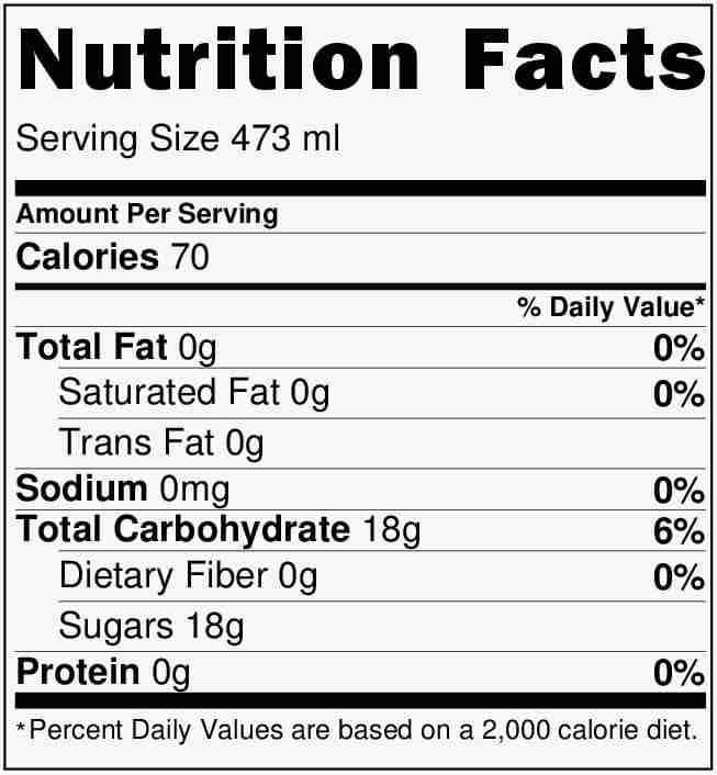 sobercarpenterwhitenutritionfacts