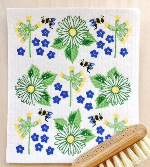 Square Love Swedish Sponge Cloths - Blooms