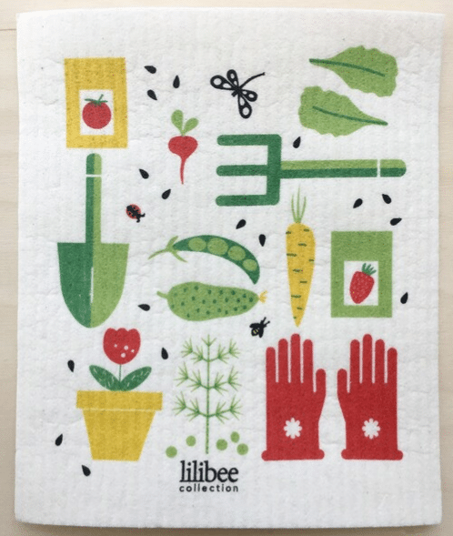 Square Love Swedish Sponge Cloths - Garden