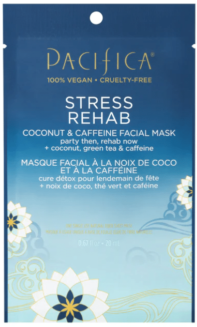 Pacifica Stress Rehab Coconut & Caffeine Facial Mask, 20Ml