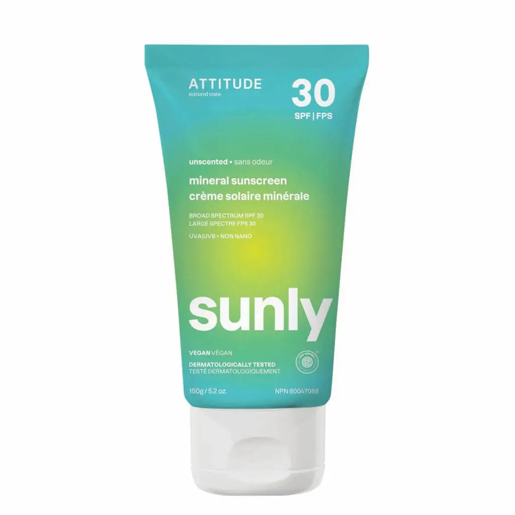 Attitude Living - Fragrance Free Adult Sunscreen SPF 30, 150G