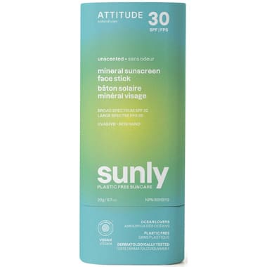 Attitude Living - Sunly Mineral Sunscreen Stick Unscented, 20G